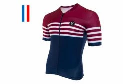 Maillot Manches Courtes LeBram Tourmalet Bleu Coupe Ajustée Rouge / Bleu -Cyclisme Triathlon Soldes Magasin unnamed file 1000