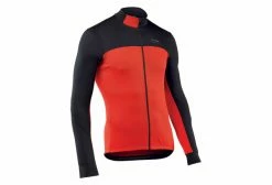Northwave Maillot Manches Longues Force 2 Rouge Noir