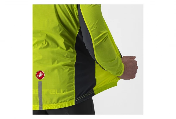 Veste Castelli Squadra Stretch Lime Jaune / Gris Foncé 5 Veste Castelli Squadra Stretch Lime Jaune / Gris Foncé – Image 3