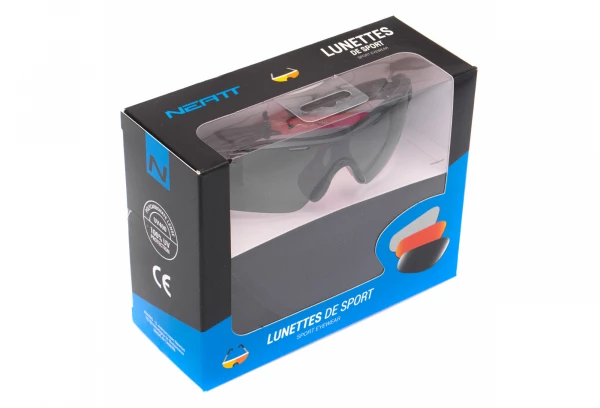 Paire De Lunettes Neatt Noir Rouge - 4 Écrans 12 Paire De Lunettes Neatt Noir Rouge - 4 Écrans – Image 10