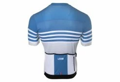 Maillot Manches Courtes LeBram Tourmalet Gris / Bleu Coupe Ajustée -Cyclisme Triathlon Soldes Magasin unnamed file 1569