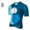 Maillot Manches Courtes LeBram Testanier Pelforth Coupe Ajustée Bleu / Blanc -Cyclisme Triathlon Soldes Magasin unnamed file 1577