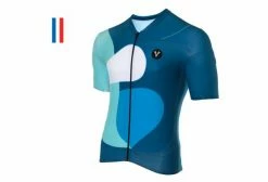 Maillot Manches Courtes LeBram Testanier Pelforth Coupe Ajustée Bleu / Blanc