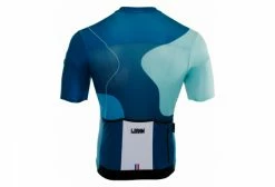 Maillot Manches Courtes LeBram Testanier Pelforth Coupe Ajustée Bleu / Blanc -Cyclisme Triathlon Soldes Magasin unnamed file 1580