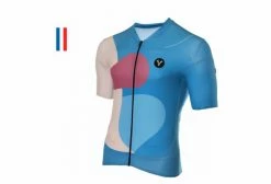 Maillot Manches Courtes LeBram Testanier Pelforth Coupe Ajustée Bleu / Blanc -Cyclisme Triathlon Soldes Magasin unnamed file 1583