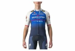 Maillot Castelli Competizione QuickStep 2022 Bleu / Blanc