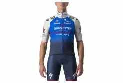 Gilet Castelli Pro Light Wind Quick-Step 2022 Bleu / Blanc