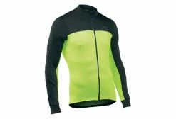 Northwave Maillot Manches Longues Force 2 Jaune Fluo Noir