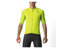 Maillot Manches Courtes Castelli Endurance Elite Jaune
