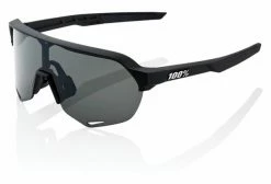 Lunettes 100% S2 Soft Tact Black Smoke Lens Marron / Miroir