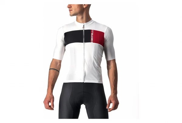 Maillot Manches Courtes Castelli Prologo 7 Blanc 3 Maillot Manches Courtes Castelli Prologo 7 Blanc