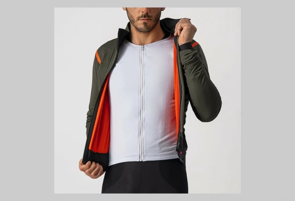 Veste Castelli Alpha RoS 2 Vert Kaki 6 Veste Castelli Alpha RoS 2 Vert Kaki – Image 4