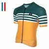 Maillot Manches Courtes LeBram Tourmalet Jaune Coupe Ajustée Gris -Cyclisme Triathlon Soldes Magasin unnamed file 2089