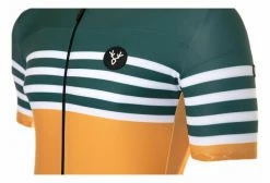 Maillot Manches Courtes LeBram Tourmalet Jaune Coupe Ajustée Gris -Cyclisme Triathlon Soldes Magasin unnamed file 2091