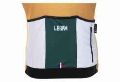 Maillot Manches Courtes LeBram Tourmalet Jaune Coupe Ajustée Gris -Cyclisme Triathlon Soldes Magasin unnamed file 2093