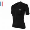 Maillot Manches Courtes Femme Lebram Allos Noir Coupe Ajustée