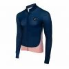 Maillot Manches Longues LeBram Bonette Bleu Coupe Ajustée Bleu / Rose -Cyclisme Triathlon Soldes Magasin unnamed file 2152