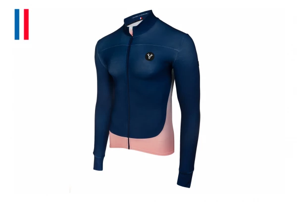 Maillot Manches Longues LeBram Bonette Bleu Coupe Ajustée Bleu / Rose 3 Maillot Manches Longues LeBram Bonette Bleu Coupe Ajustée Bleu / Rose