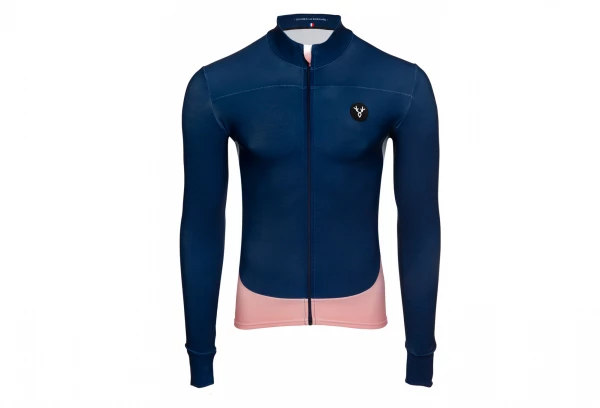 Maillot Manches Longues LeBram Bonette Bleu Coupe Ajustée Bleu / Rose 4 Maillot Manches Longues LeBram Bonette Bleu Coupe Ajustée Bleu / Rose – Image 2