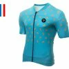Maillot Manches Courtes LeBram Ravito Bleu Coupe Ajustée -Cyclisme Triathlon Soldes Magasin unnamed file 2184