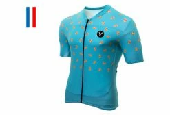 Maillot Manches Courtes LeBram Ravito Bleu Coupe Ajustée