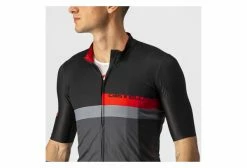 Maillot Manches Courtes Castelli A Blocco Noir / Gris -Cyclisme Triathlon Soldes Magasin unnamed file 2259