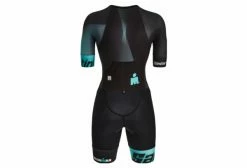 Combinaison Trifonction Manches Courtes Femme Santini X IronMan Ikaika Vert/Noir Noir / Vert -Cyclisme Triathlon Soldes Magasin unnamed file 2331