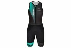 Combinaison Trifonction Manches Courtes Femme Santini X IronMan Ikaika Vert/Noir Noir / Vert -Cyclisme Triathlon Soldes Magasin unnamed file 2332