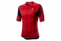 Maillot Manches Courtes Castelli Superleggera 2 Rouge Noir