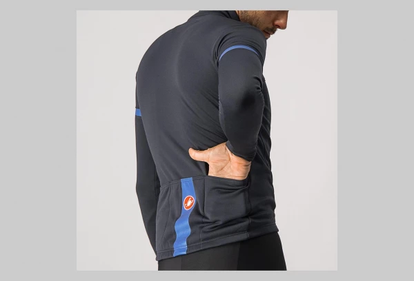 Maillot Castelli Fondo 2 Noir / Bleu Reflex 5 Maillot Castelli Fondo 2 Noir / Bleu Reflex – Image 3