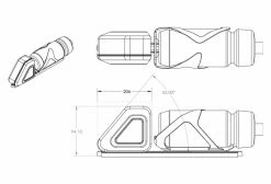 Porte-Bidon Multifonction Lyne Entrée Latérale (Côté Droit) + Sacoche De Rangement Noir -Cyclisme Triathlon Soldes Magasin unnamed file 2520