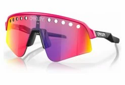 Cyclisme Triathlon Soldes Magasin 28 Lunettes Oakley Sutro Lite Sweep Pink / Prizm Road / Ref. OO9465-0739 Gris / Noir
