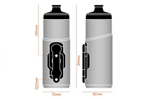 Bidon Fidlock Twist 600 Ml Fumé + Fixation Bike Base 3 Bidon Fidlock Twist 600 Ml Fumé + Fixation Bike Base – Image 2