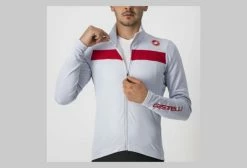 Maillot Castelli Puro 3 Fz Gris Clair / Rouge Reflex -Cyclisme Triathlon Soldes Magasin unnamed file 429