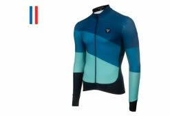 Maillot Manches Longues LeBram Roselend Vert / Bleu Coupe Ajustée