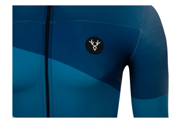 Maillot Manches Longues LeBram Roselend Vert / Bleu Coupe Ajustée 5 Maillot Manches Longues LeBram Roselend Vert / Bleu Coupe Ajustée – Image 3