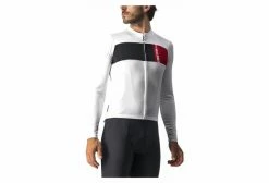 Maillot Manches Longues Castelli Prologo 7 Blanc