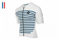 Maillot Manches Courtes LeBram Ventoux Blanc Bleu Coupe Ajustée -Cyclisme Triathlon Soldes Magasin unnamed file 620