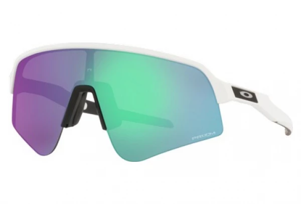 Lunettes Oakley Sutro Lite Sweep Matte White / Prizm Road Jade / Ref. OO9465-0439 Blanc / Rose 3 Lunettes Oakley Sutro Lite Sweep Matte White / Prizm Road Jade / Ref. OO9465-0439 Blanc / Rose