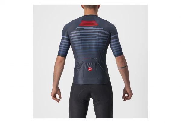 Maillot Manches Courtes Castelli Climber's 3.0 SL Bleu / Rouge 4 Maillot Manches Courtes Castelli Climber's 3.0 SL Bleu / Rouge – Image 2