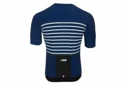 Maillot Manches Courtes LeBram Ventoux Marine Coupe Ajustée Jaune -Cyclisme Triathlon Soldes Magasin unnamed file 827