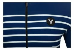 Maillot Manches Courtes LeBram Ventoux Marine Coupe Ajustée Jaune -Cyclisme Triathlon Soldes Magasin unnamed file 828