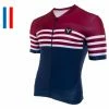 Maillot Manches Courtes LeBram Tourmalet Bleu Coupe Ajustée Rouge / Bleu -Cyclisme Triathlon Soldes Magasin unnamed file 994